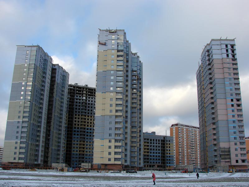 Лазаревское ЖК, общий вид в декабре 2010